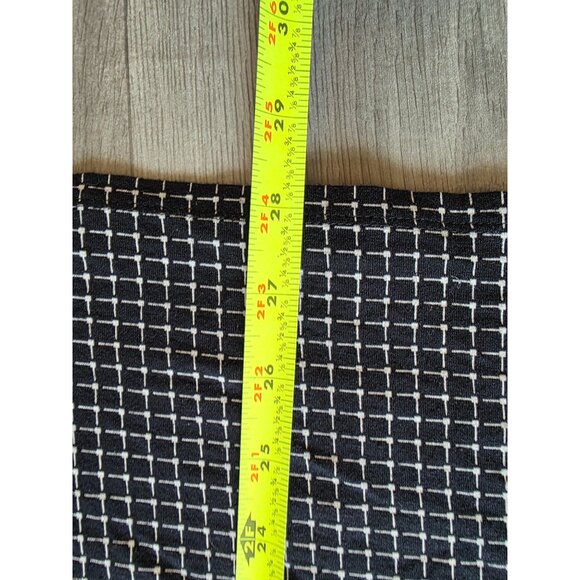 Jjill Wearever Collection Womens 2X Black & White Grid Tunic Top - Picture 6 of 7